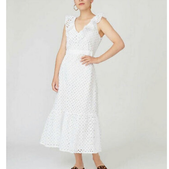 J. Crew Dresses & Skirts - ✨SALE ✨ NWT | J Crew Tiered Midi Dress in Embroidered Eyelet